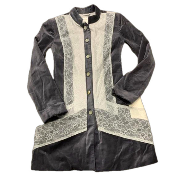 Chico’s Gorgeous velvet lace jacket size 0 - Picture 1 of 9